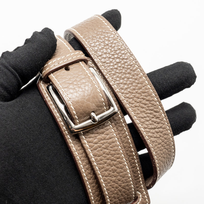 Hermes Jypsiere 28 clemence etoupe SHW stamp square Q