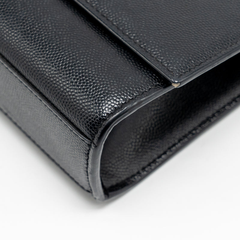 Saint Laurent/YSL Large Kate Chain Bag Grained Calfskin Black GHW