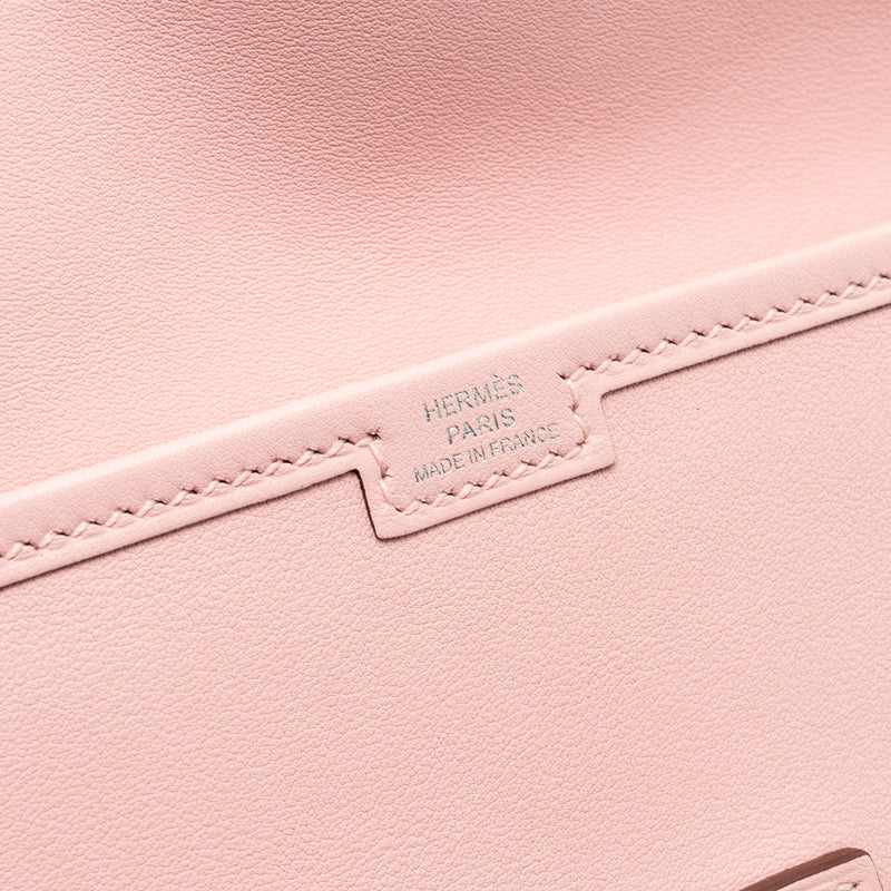 Hermes Jige Elan Wallet Swift Rose Sakura SHW Stamp D
