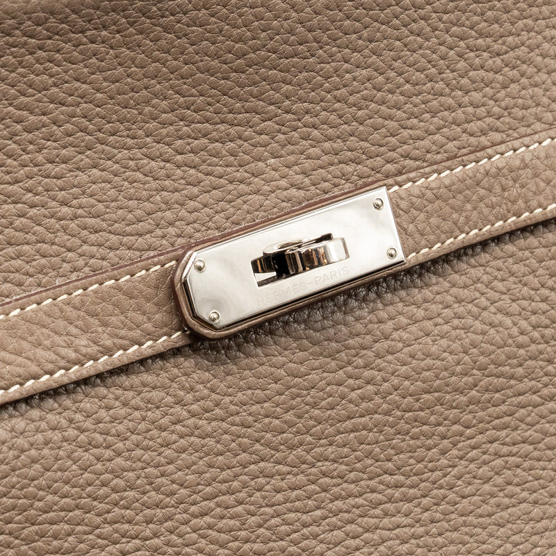 Hermes Jypsiere 28 clemence etoupe SHW stamp square Q