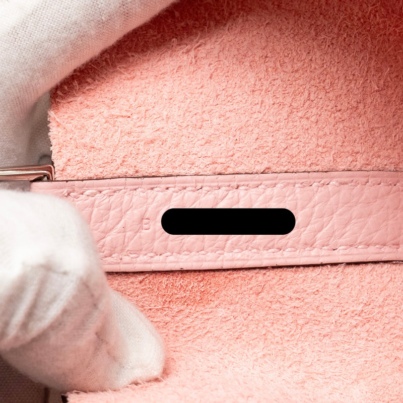 Hermes Picotin 18 Lock bag clemence rose sakura SHW stamp B