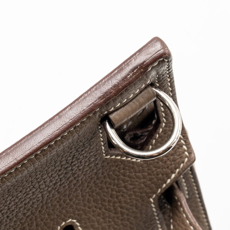Hermes Jypsiere 28 clemence etoupe SHW stamp square Q