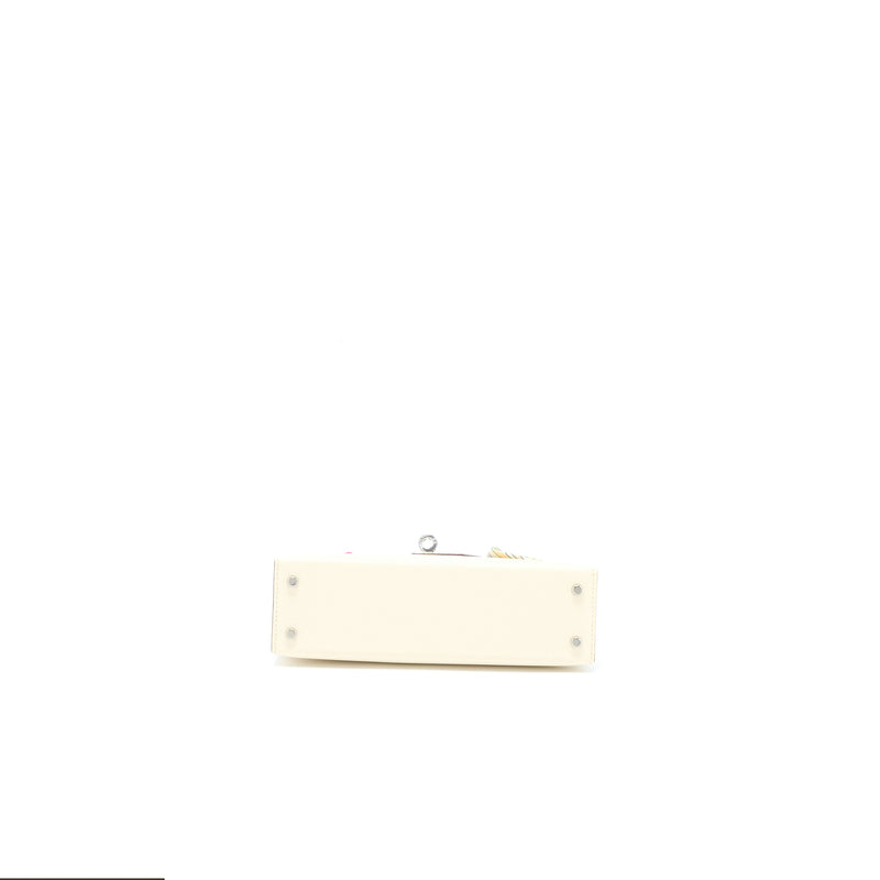 Hermes Mini Kelly II Epsom Nata/Sesame/Jaune Poussin SHW Stamp U