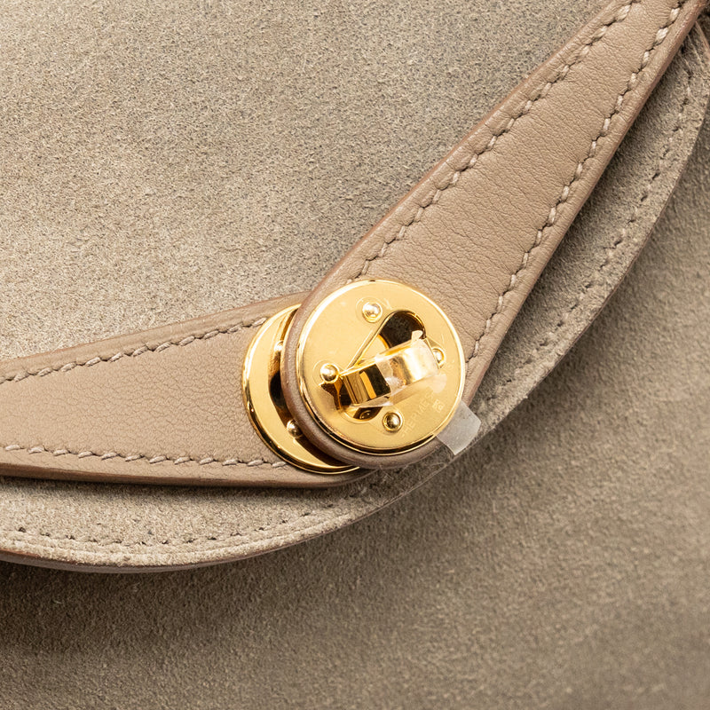 Hermes Mini Lindy Grizzly/Swift Gris Caillou/Etoupe GHW Stamp B