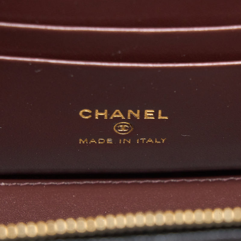 Chanel Long Vanity with Chain Caviar Black LGHW (Microchip)