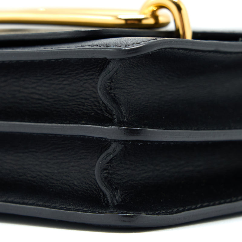 Hermes Mini Roulis Evercolor Black GHW Stamp C