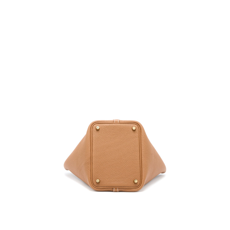 Hermes Picotin 18 Lock Bag Clemence Gold GHW Stamp B