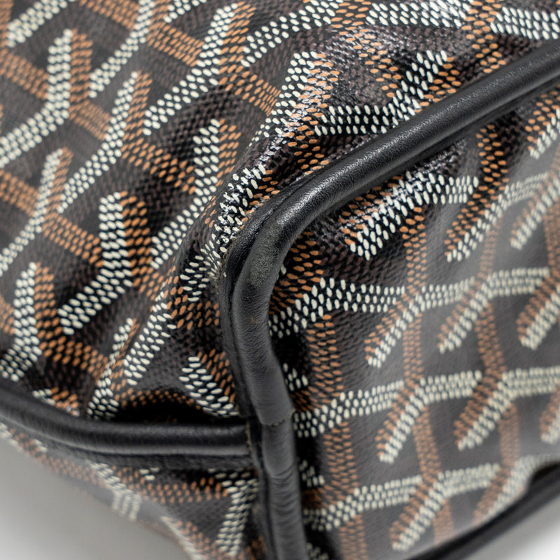 Goyard Mini Anjou Tote Goyardine Canvas/ Calfskin Black SHW