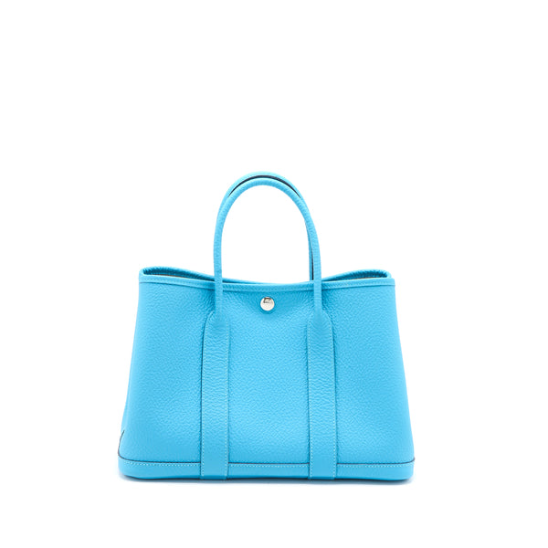 Hermes Garden Party 30 Country P3 Blue du Nord SHW Stamp Y