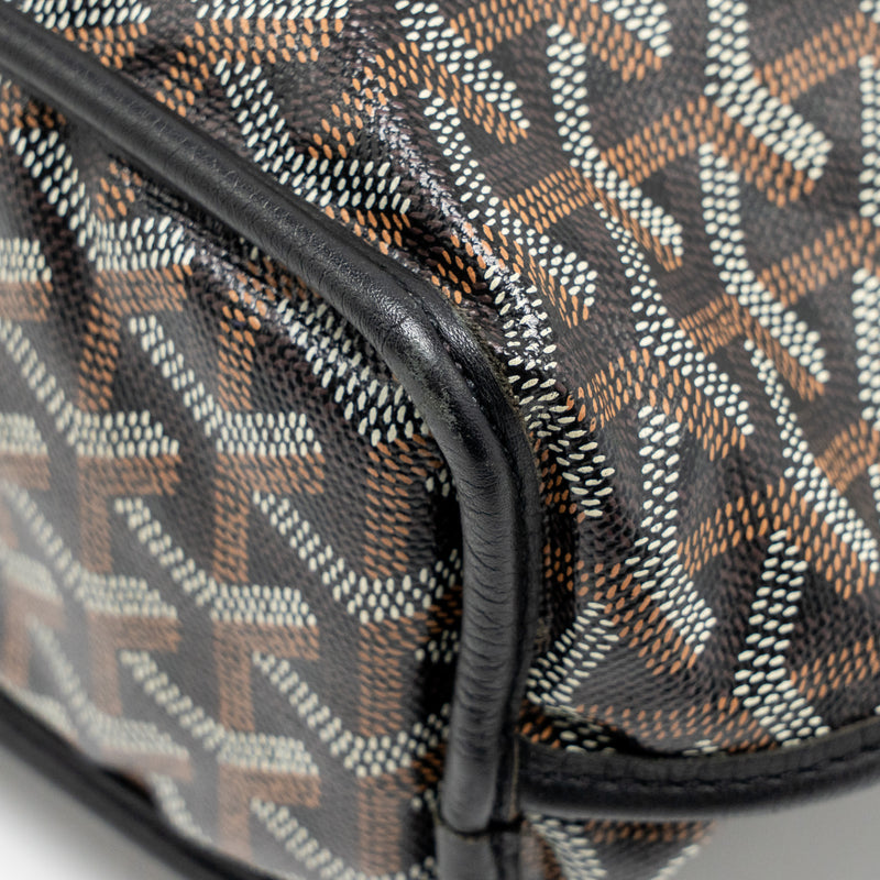 Goyard Mini Anjou Tote Goyardine Canvas/ Calfskin Black SHW