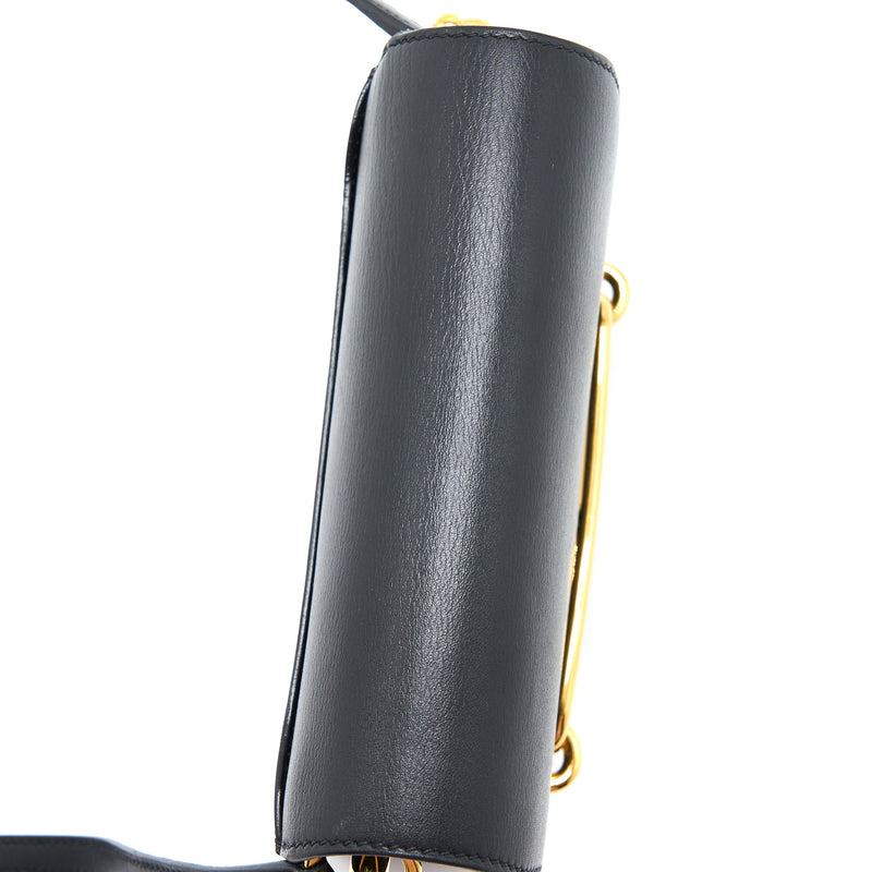 Hermes Mini Roulis Evercolor Black GHW Stamp C
