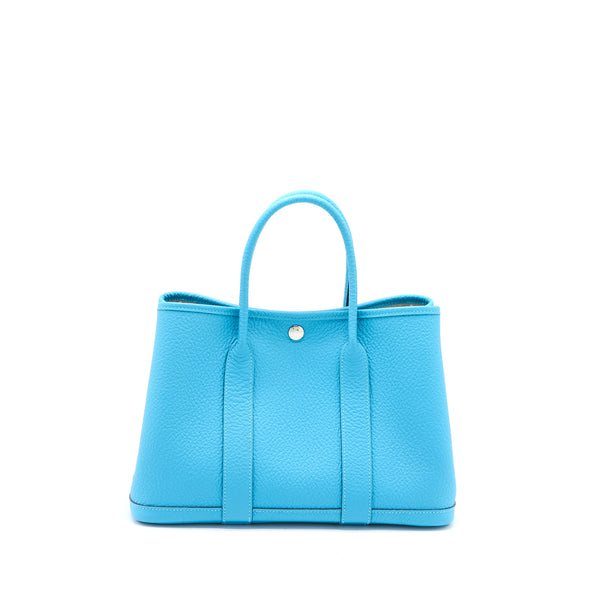 Hermes Garden Party 30 Country P3 Blue du Nord SHW Stamp Y