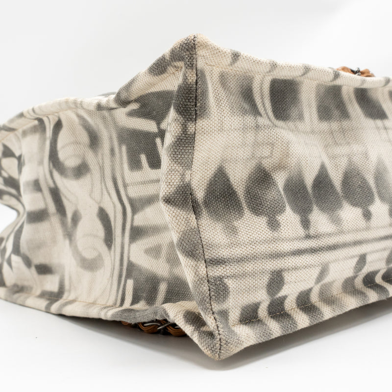 Chanel Iliad Shopping tote bag printed canvas/leather Multicoloured SHW