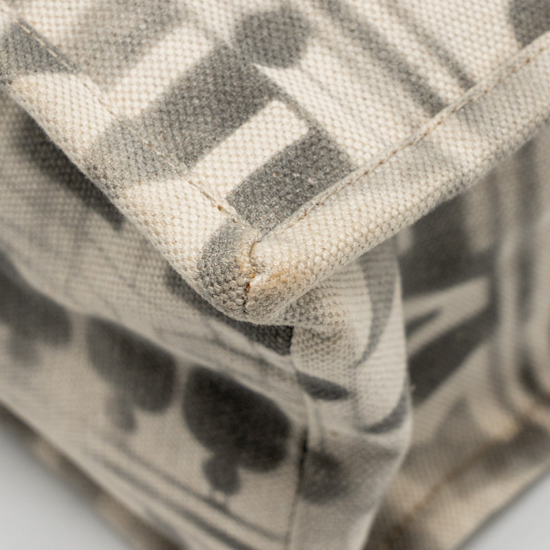 Chanel Iliad Shopping tote bag printed canvas/leather Multicoloured SHW