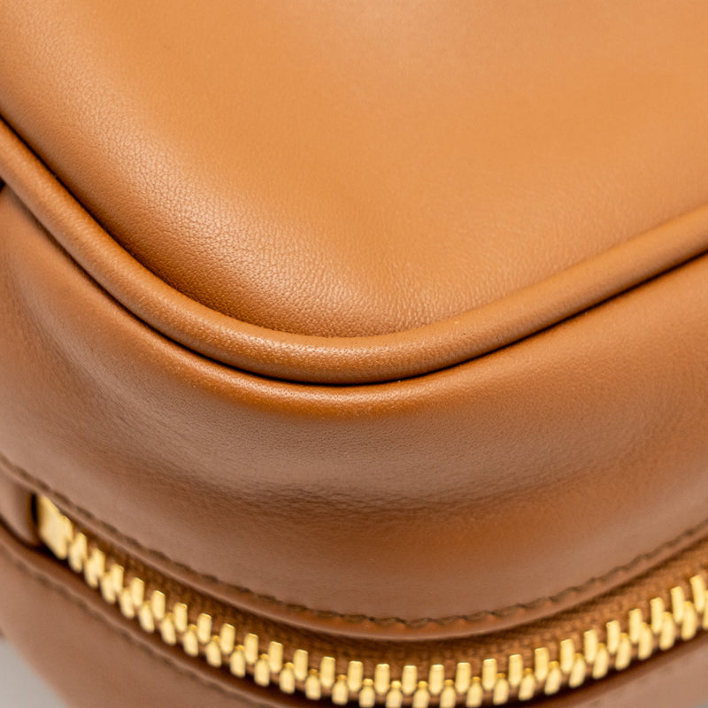 Miu Miu Large Beau Bag Calfskin Cognac GHW