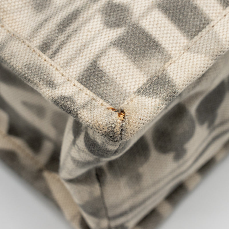 Chanel Iliad Shopping tote bag printed canvas/leather Multicoloured SHW