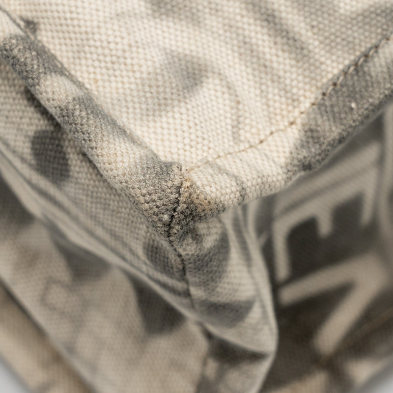 Chanel Iliad Shopping tote bag printed canvas/leather Multicoloured SHW