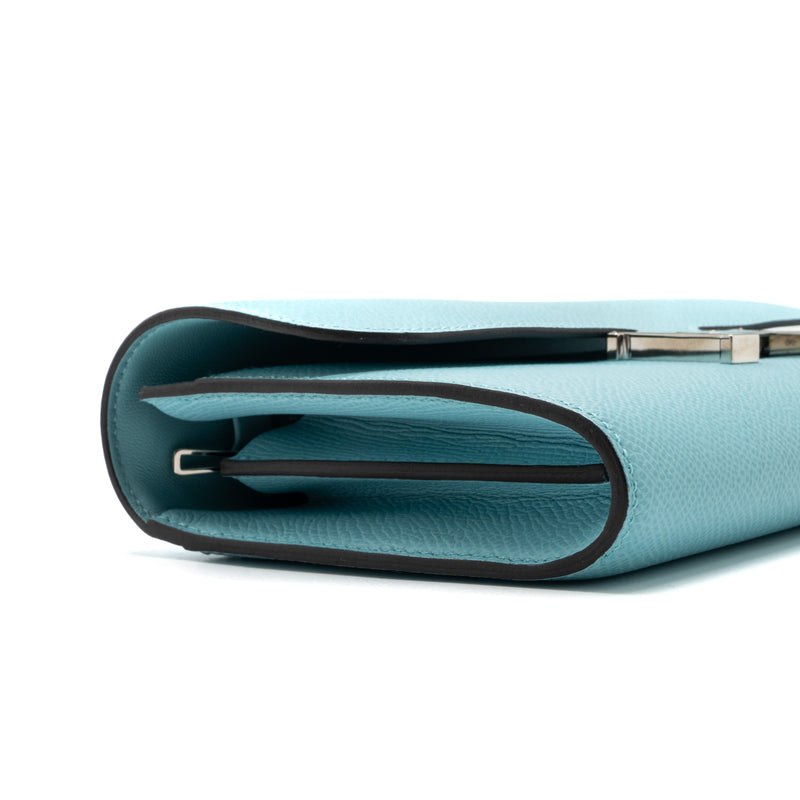 Hermes Constance to go epsom blue atoll SHW stamp Z