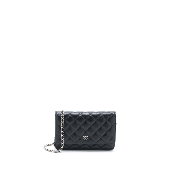 Chanel Classic Wallet on Chain Caviar Black SHW (Microchip)