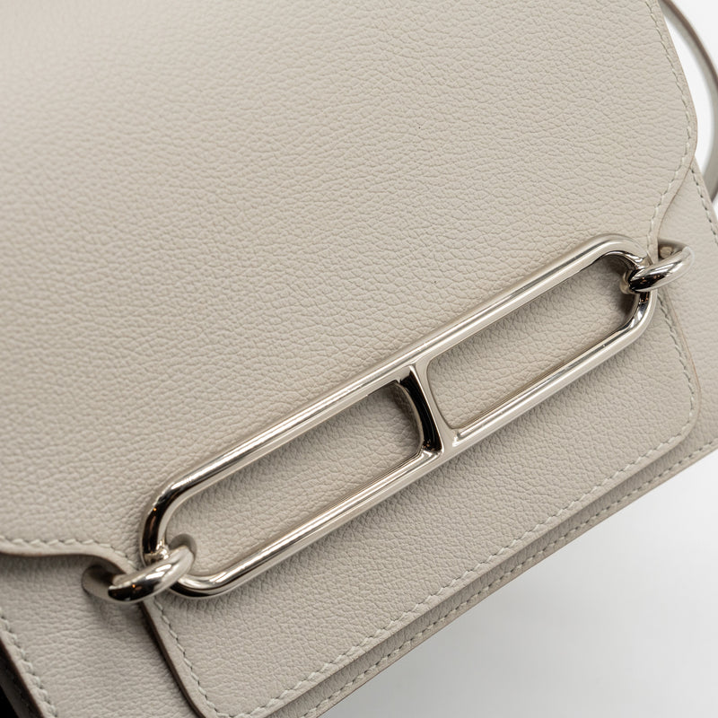 Hermes mini roulis evercolor gris perle SHW stamp D