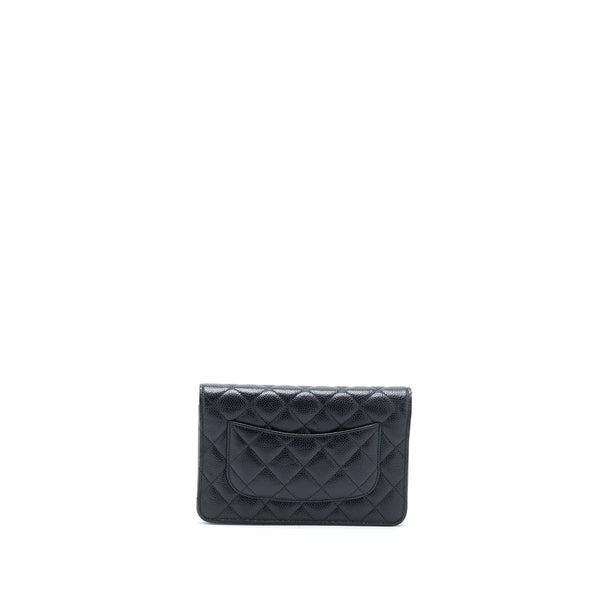 Chanel Classic Wallet on Chain Caviar Black SHW (Microchip)