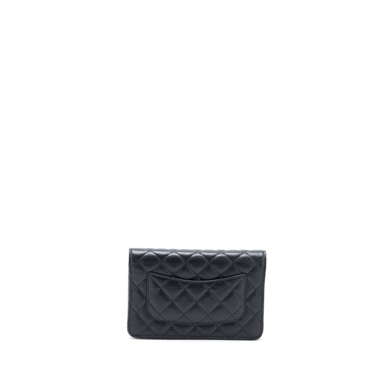 Chanel Classic Wallet on Chain Caviar Black SHW (Microchip)