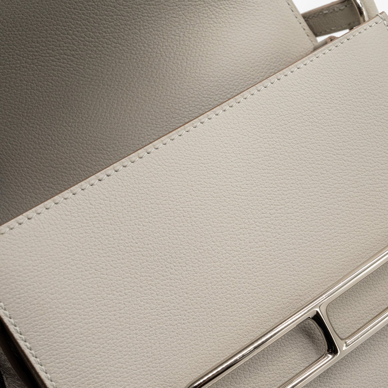 Hermes mini roulis evercolor gris perle SHW stamp D