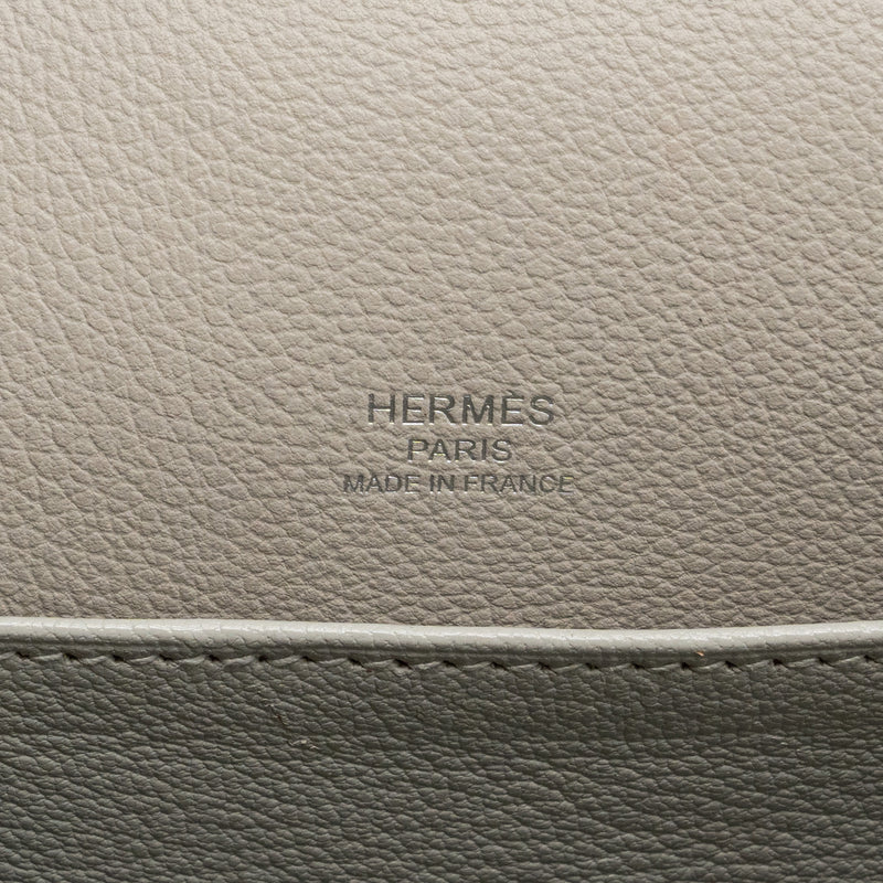 Hermes mini roulis evercolor gris perle SHW stamp D