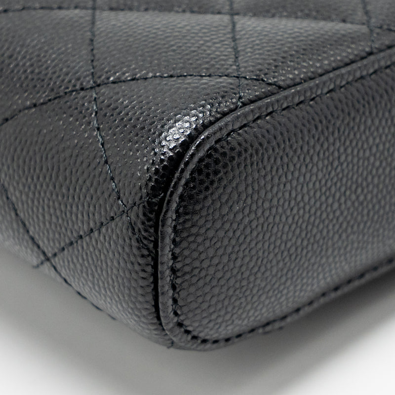 Chanel Classic Vanity Phone Holder with Chain Caviar Black LGHW