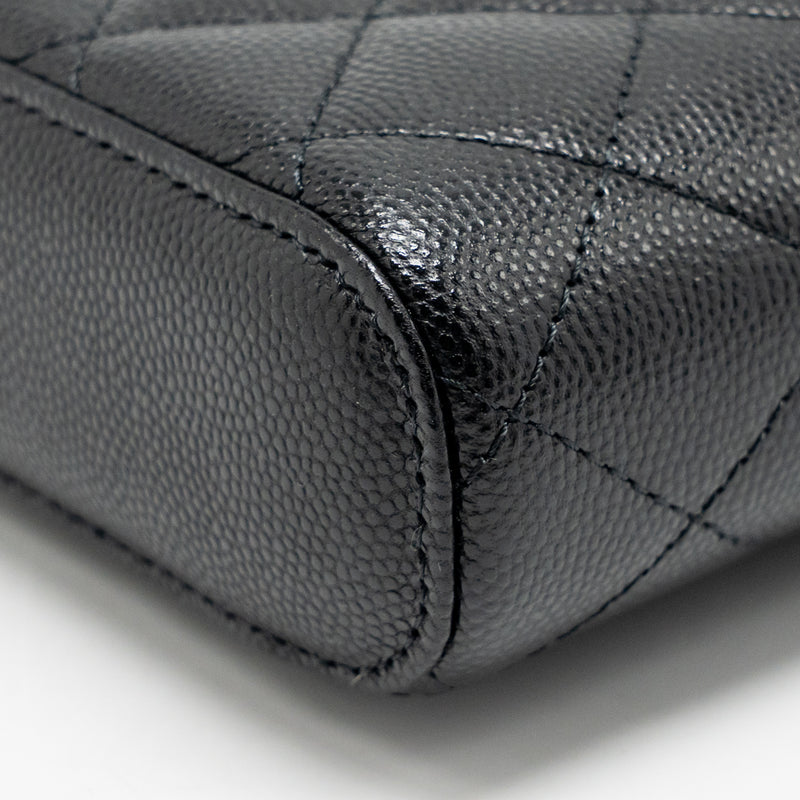 Chanel Classic Vanity Phone Holder with Chain Caviar Black LGHW