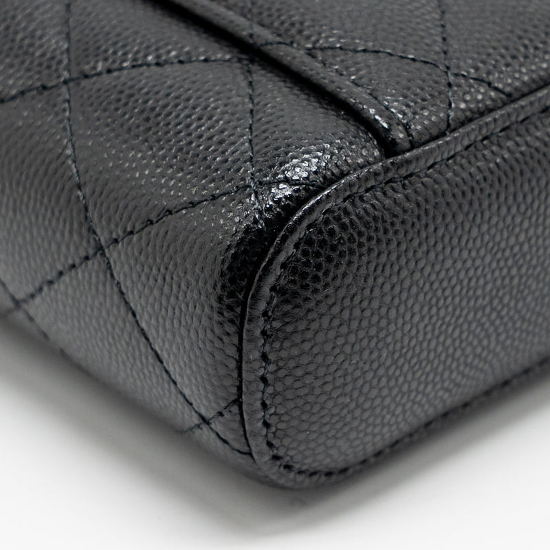 Chanel Classic Vanity Phone Holder with Chain Caviar Black LGHW