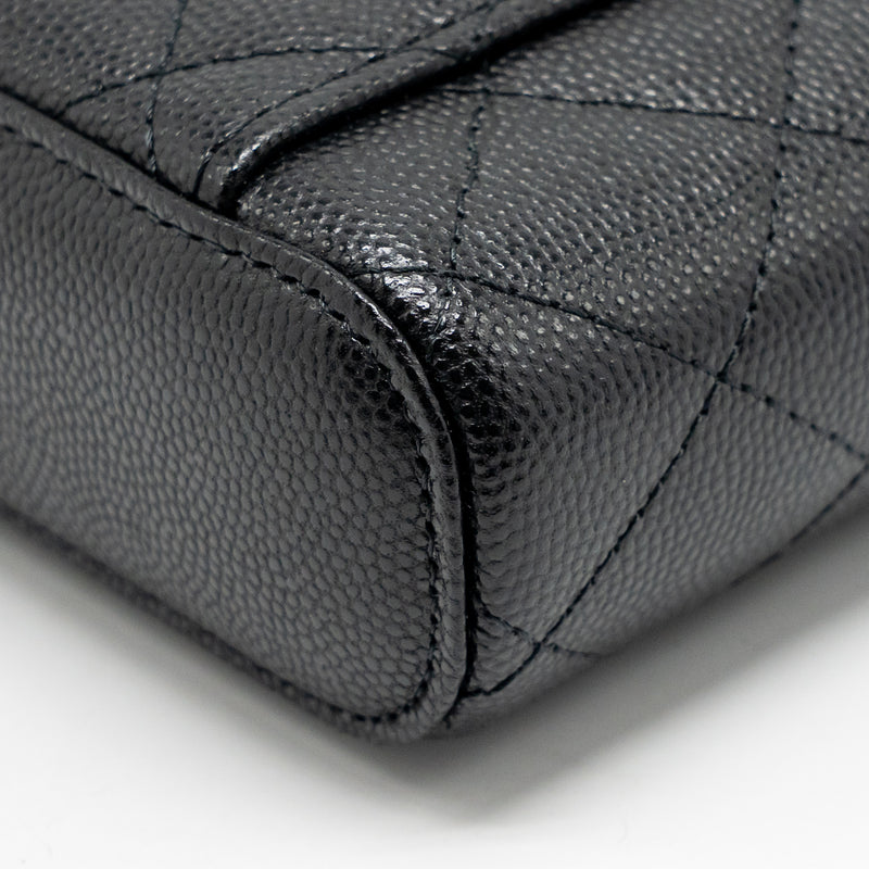 Chanel Classic Vanity Phone Holder with Chain Caviar Black LGHW