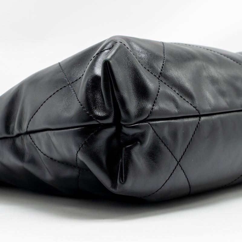 Chanel Small 22 Bag Shiny Calfskin Black GHW (microchip)