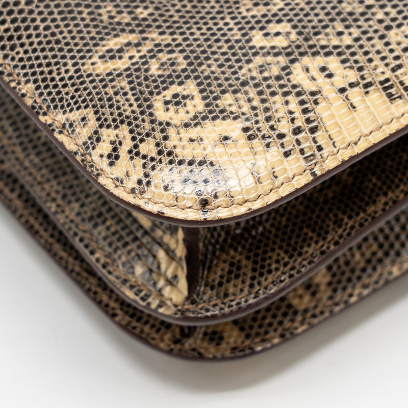 Hermes Mini Constance Lizard Natura Lisse Desert GHW Stamp Z