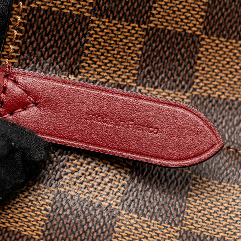 Louis Vuitton Neo Noe Damier Ebene Canvas Brown / Berry GHW