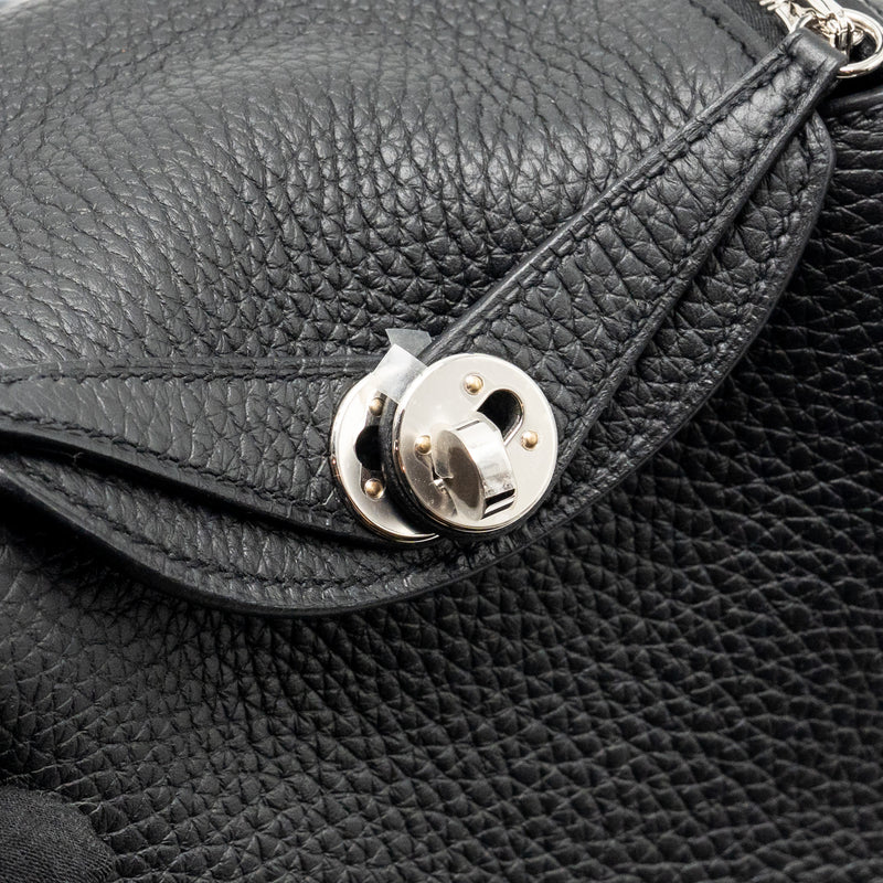 Hermes Mini Lindy II Clemence Black SHW Stamp K