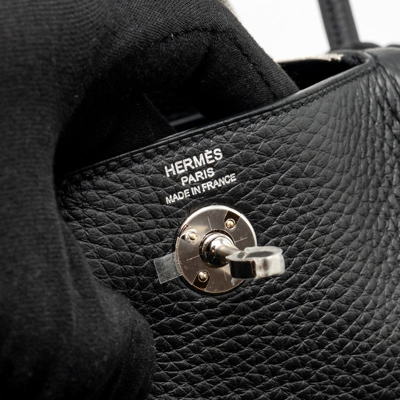 Hermes Mini Lindy II Clemence Black SHW Stamp K