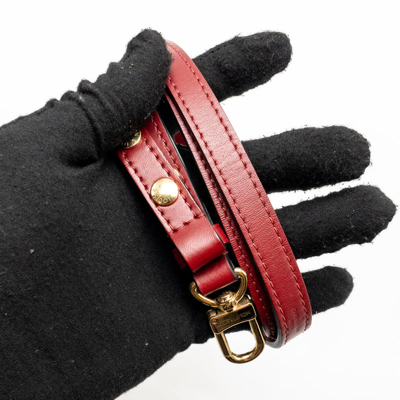 Louis Vuitton Neo Noe Damier Ebene Canvas Brown / Berry GHW