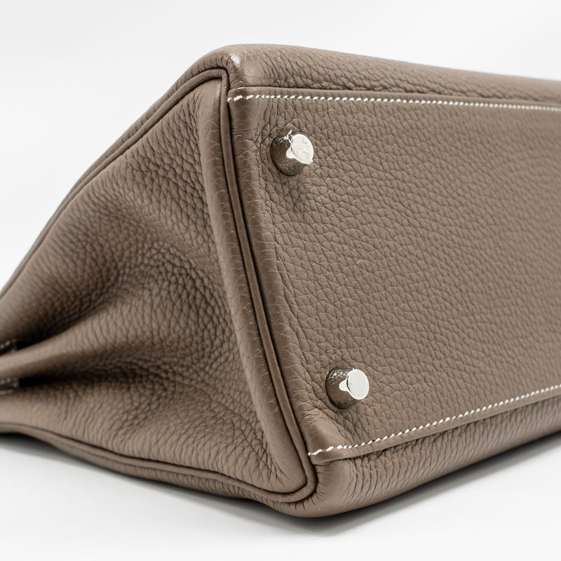 Hermes kelly 28 clemence etoupe SHW stamp Y