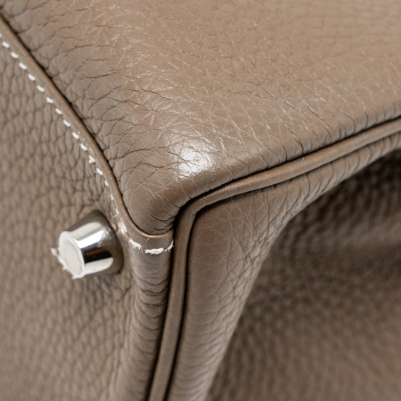 Hermes kelly 28 clemence etoupe SHW stamp Y