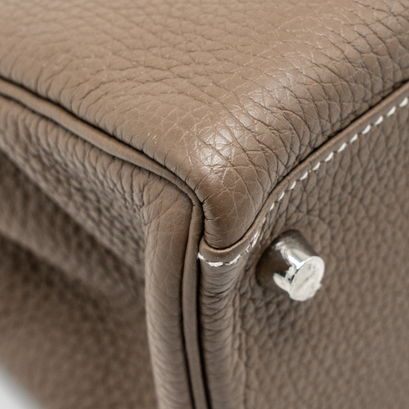 Hermes kelly 28 clemence etoupe SHW stamp Y