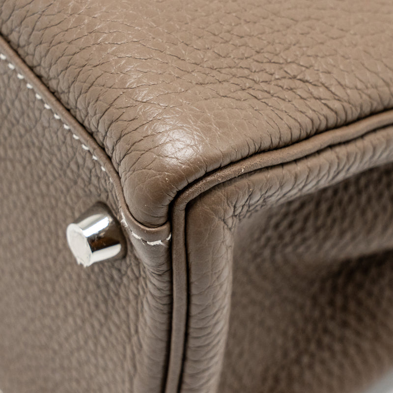 Hermes kelly 28 clemence etoupe SHW stamp Y