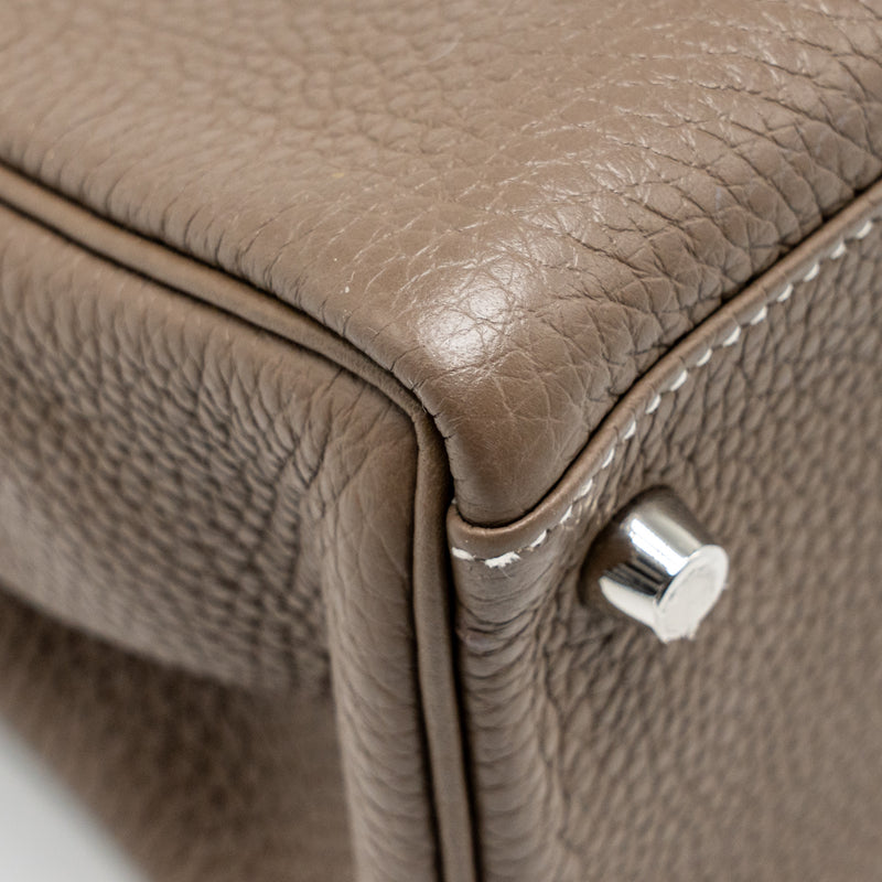 Hermes kelly 28 clemence etoupe SHW stamp Y