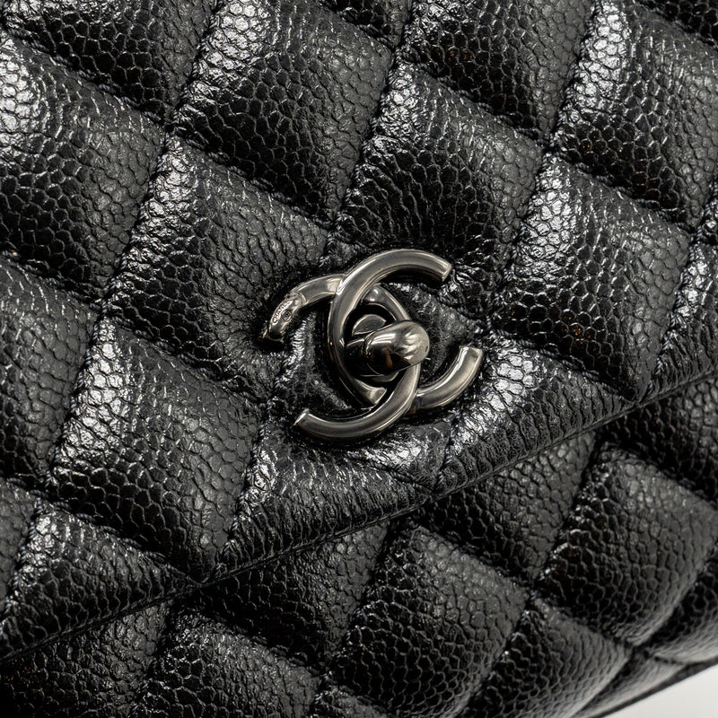 Chanel Small coco handle caviar So Black