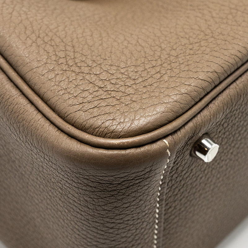Hermes Mini Lindy Clemence Etoupe SHW Stamp Z