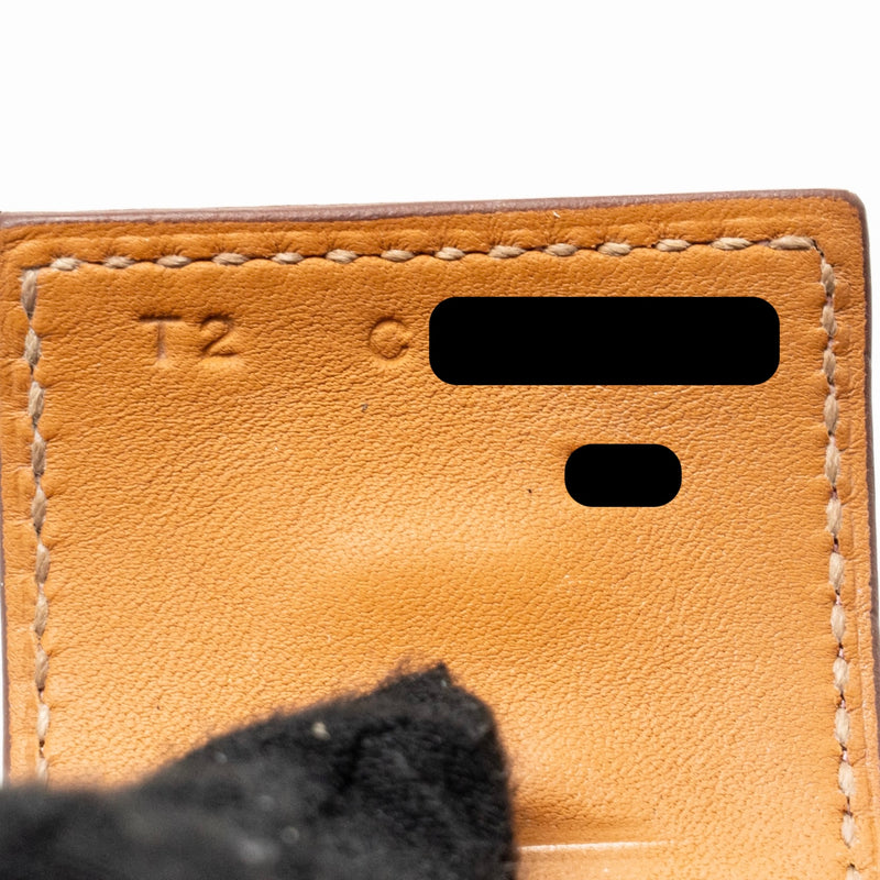 Hermes Size T2 Collier De Chien Bracelet Alligator Mississippiensis Pink GHW Stamp C