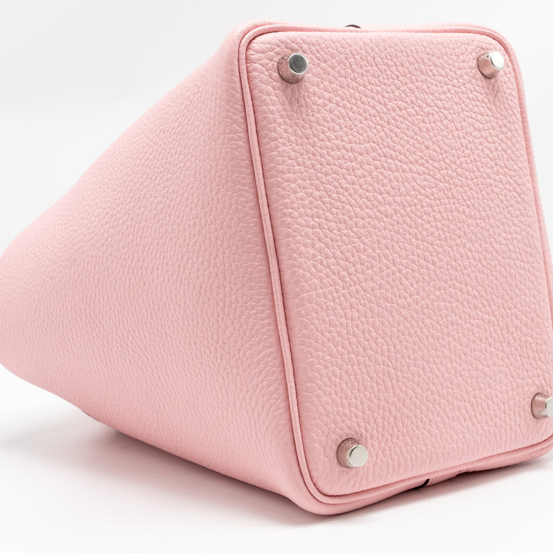 Hermes Picotin 18 Lock Bag Clemence 3Q Rose Sakura SHW Stamp B