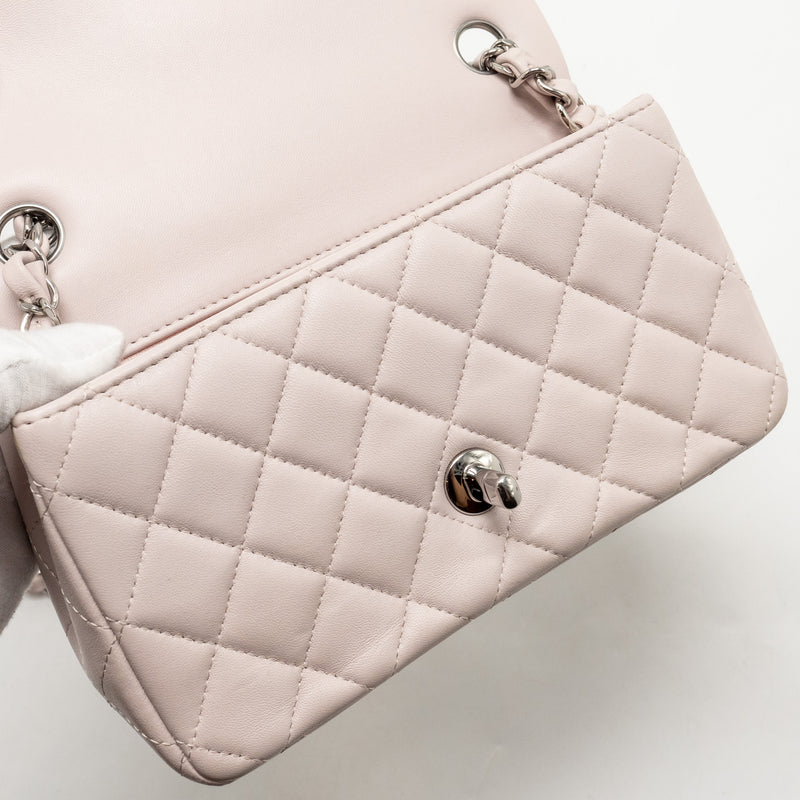 Chanel Mini Rectangular Flap Bag Lambskin Light Pink SHW (Microchip)