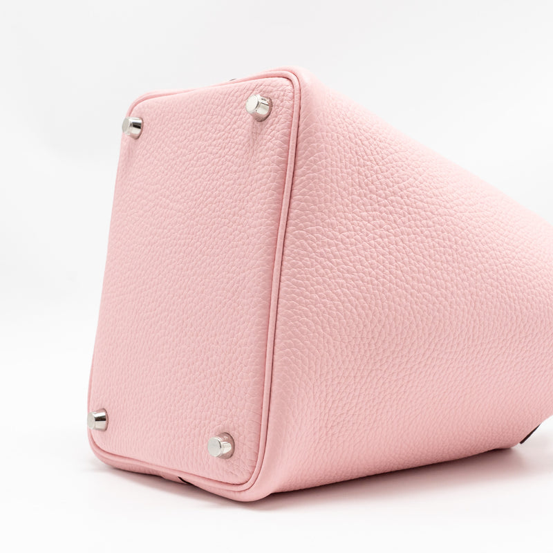 Hermes Picotin 18 Lock Bag Clemence 3Q Rose Sakura SHW Stamp B