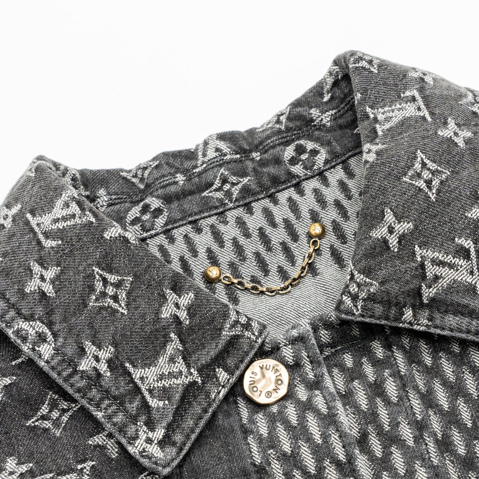 LOUIS VUITTON×NIGO 2022SS モノグラムジャケット 44 Louis Vuitton X Nigo Size 44 Monogram Denim Jacket Black/ Grey